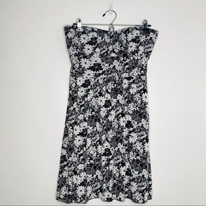 Floral Strapless Dress